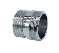 Connecteur de robinet de salle de bains M22 * 1, filetage à pas fin, raccord métallique de robinet mâle femelle for l'irrigation 1 pièce(1/2INCH*1.5*M22*1)