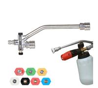 Connecteur de savon de machine à laver sous pression: pulvérisateur de mousse à double pointe pour machine à laver d'énergie | Buse d'applicateur de savon haute pression pour lavage de voiture