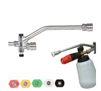 Connecteur de savon rondelle de pression - Raccord pulvérisateur en mousse avec double pointe | Canon en mousse de lavage de voiture pour rondelle de pression, buse de rondelle de puissance pour