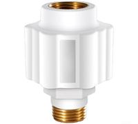 Connecteur de sécurité pour chauffe-eau mural anti-électricité avec protection multicouche - Grand débit de sortie en métal ABS - Rouge et bleu - 6,9 cm - Taille (1 dent en cuivre)