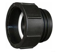 Connecteur de sortie de réservoir à filetage grossier S60 x 6 pour conteneurs IBC avec joint en polyéthylène et construction en plastique pour adaptateur IBC double pouce fin à filetage