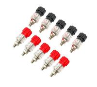 Connecteur de soudure à fiche banane JS-999A M5(5Pcs Red 5Pcs Black)