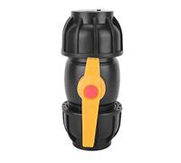 Connecteur de soupape à billes en plastique PE Adaptation de tuyau d'eau de haute qualité 50 mm de diamètre durable pour PPR PP PVC Pipes noir 2,0 pouces