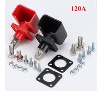 Connecteur De Stockage De Type Monté Sur Prise D'onduleur D'énergie À Courant Élevé,Bornes De Batterie Au Lithium Tout Cuivre,Nuits,300a,200a,120a,2 Pièces - Type 120a 2pcs
