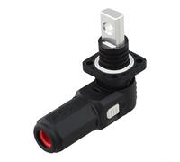 Connecteur de stockage d'énergie 120 A 200 A, terminal rapide, cuivre rouge plaqué argent, étanchéité IP67, pour armoire à batterie EV, chariot élévateur ignifuge, ignifuge (200 A-noir)