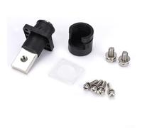 Connecteur de stockage d'énergie de batterie 200 A/400 A, connecteur d'alimentation IP67 1500 V avec coque en nylon PA66, terminal de verrouillage à insertion rapide de type trou de vis (noir, 200 A)