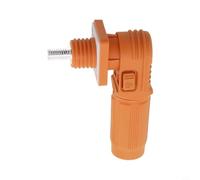 Connecteur de stockage d'énergie de batterie ignifuge 350 A Borne à vis haute intensité fabriqué en cuivre pur T2Y avec boîtier PA66 plaqué argent (120A-Noir)