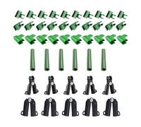 Connecteur de support pour plantes - Système de fixation réglable pour tuteurs - Pour jardin - Structure extensible - Construction robuste et stable - Fonction flexible réglable - Utilisation