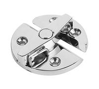 Connecteur de Table en Métal, Loquet rond en acier inoxydable, loquet à bouton tournant tournez la serrure de loquet pour accessoires de quincaillerie marine de hayon d'armoire de porte de bateau