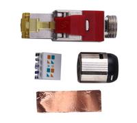 Connecteur de terminaison RJ45 Cat6A, sans outil, démarrage métallique blindé