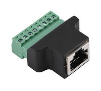 Connecteur de Terminal à vis Zenithaur RJ45, Femelle à 8 Broches Blocage, Adaptateur Jack Femelle RJ45 pour DVR numérique CCTV, Adaptateur de réseau Cat5 Cat6 pour l'extension