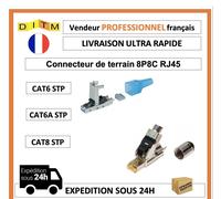 Exertis Connecteur terrain 8P8C RJ45 Cat8 STP