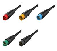 Connecteur de tête de vélo électrique 5/10/100 M6/M8-2/3/4/5/6 broches avec câble 20 cm(M6 Male 20CM,5 Sets,5P)