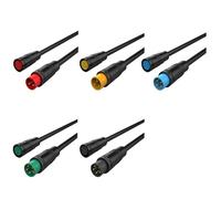 Connecteur de tête de vélo électrique 5/10/100 M6/M8-2/3/4/5/6 broches avec câble 20 cm(M6 Male Female,10 Sets,2P)