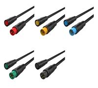 Connecteur de tête de vélo électrique en PVC, 5/10/100 broches M6/M8-2/3/4/5/6 broches, 20 cm(M6 Male Female,5 Sets,6p)
