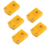 Connecteur de Thermocouple Type K en Plastique Jaune, 5 Jeux
