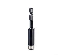 Connecteur de tournevis à douille hexagonale magnétique étendue avec libération rapide pour embouts et forets de 6,35 mm en acier avec finition résistante à la rouille pour une utilisation à domicile