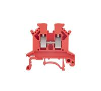 Connecteur de traversée de connexion à vis UK-2.5B UK2.5, 10 pièces, prise de bande de fil 2.5mm, bornier électrique sur Rail Din UK 2.5 (Color : Red)