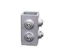 Connecteur de tube carré en alliage d ' aluminium, fixation de connexion de remplacement, joint fixe, raccord de tuyau coudé à 3 voies, installation facile, collier de serrage fixe