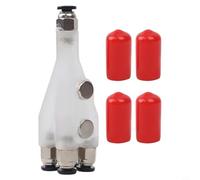 Connecteur de tube PTFE pour imprimantes 3D Bambu Lab, port guide de filament 4 en 1 avec construction ABS, compatible avec P1P P1S pour X1 X1C X1E A1 Mini modèles