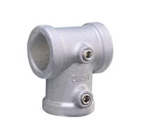 Connecteur de tube rond en alliage d ' aluminium, fixation de connexion de remplacement, joint fixe, raccord de tuyau coudé à 3 voies, installation facile du raccord de tuyau
