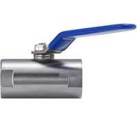 Connecteur de tuyau avec arrêt d'eau, robinet à tournant sphérique cantonais en acier inoxydable, interrupteur de raccord de tuyau fileté interne 1/2"-3", vannes droites DN15-DN80, 1 pièce(Dn 20)
