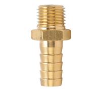 Connecteur de Tuyau Barbelé, 7/16in M14x1.5 Connecteurs de Tube Barbelé en Laiton Raccord Droit de Tuyau en Laiton Raccord Cannelé pour Tuyau de Gaz de Tuyau de Carburant D'air