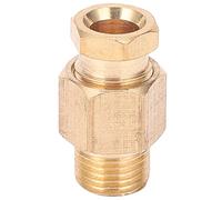 Connecteur de tuyau d', raccord de Tube en laiton, adaptateur droit, haute pression, Durable pour connexion de conduit en Nylon, cuivre et aluminium (PD618)