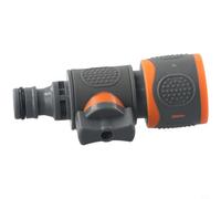 Connecteur de tuyau d'arrosage avec adaptateur de valve d'arrêt en ligne avec raccord rapide en plastique pour la régulation du débit d'eau dans l'agriculture et les villas