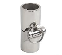 Connecteur de tuyau de balustrade de bateau en acier inoxydable 316 de qualité marine - Raccord pivotant pliable à 180° pour joint d'auvent et raccords de tube - Matériel résistant (25 mm)