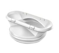 Connecteur de tuyau de climatisation plat portable avec joint d'amélioration de l'adaptateur de tuyau de climatisation pour extension d'échappement connecteur de buse plate