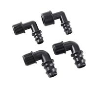Connecteur de tuyau de conduit 1/2" 3/4" filetage mâle connecteur coudé DN16 DN20 90 degrés pour jardin micro irrigation connecteur adaptateur (1I2 à DN16)