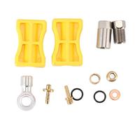 Connecteur de Tuyau de Frein de Vélo Insert de Connexion Olive Réutilisable Ensemble de Connecteur Hydraulique pour Vélo de Montagne Alliage d'Aluminium Premium Haute Résistance