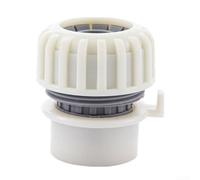 Connecteur de tuyau de machine à laver - Adaptateur à connexion rapide pour tube de verrouillage - Tuyau de 2,7 kg - Raccord en plastique - Blanc - Usage domestique et commercial