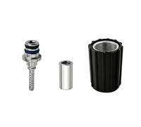 Connecteur de tuyau de nettoyeur haute pression M22, 5, No 32, No. 32 | Écrou de serrage à la main nervuré avec section d ' insertion en métal pour les tâches de lavage de voiture et de