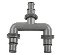 Connecteur de tuyau de piscine à 3 voies pour systèmes de filtre à sable Intex, adaptateur 38 mm et 32 mm avec colliers de serrage en acier inoxydable, jonction en T en plastique pour dérivation de