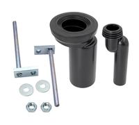 Connecteur de tuyau de toilette mural - Adaptateur de tuyau de vidange - Adaptateur de connexion de toilette dissimulé - Kit de rondelles d'étanchéité - Connecteur mural durable
