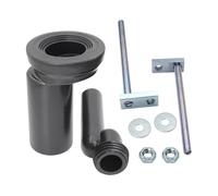 Connecteur de tuyau de toilette mural - Adaptateur de tuyau de vidange - Adaptateur de connexion de toilette dissimulé - Kit de rondelles d'étanchéité - Connecteur mural durable