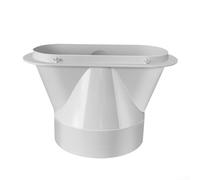 Connecteur de tuyau d'échappement portable pour climatiseur compatible avec les conduits à bouche plate de 13 cm, améliorant l'efficacité de ventilation pour divers modèles et systèmes AC