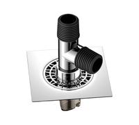 Connecteur de tuyau d'égout de salle de bain anti-débordement scellé pour machine à laver - Adaptateur de vidange de sol en T facile à utiliser - Connecteur de tuyau d'égout pour machine à laver