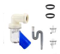 Connecteur de tuyau d'évacuation 50 mm en forme de Y avec coude à 45 degrés, étanchéité automatique et couche de silicone antidérapante, protection multicouche contre les fuites pour salle de bain