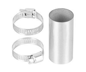 Connecteur de tuyau en acier inoxydable-24 mm Expanseur de tuyau d'échappement pour systèmes d'échappement et cheminées, connexion de choc robuste, accessoires de groupe pour les tuyaux de