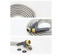 Connecteur de tuyau en acier inoxydable conçu pour les applications d'enrouleur de tuyau avec une durabilité améliorée et une distribution d'eau constante (1,5 m)