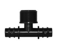Connecteur de tuyau en PE fileté 1/2 "3/4", 16, 20, 25MM, 4 pièces, adaptateur d'irrigation goutte-à-goutte jardin, réparation couplage tubes(SPL11-300-16MM-4PCS)