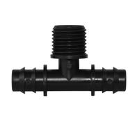 Connecteur de tuyau en PE fileté 1/2 "3/4", 16, 20, 25MM, 4 pièces, adaptateur d'irrigation goutte-à-goutte jardin, réparation couplage tubes(SPL11-299-16MM-4PCS)