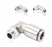 Connecteur de tuyau pneumatique à insertion rapide en nickel plaqué cuivre, filetage métrique PL M6 x 0,75 M10 x 1 M12 x 1,25 M8 x 1 M12 x 1,5(PL4-M8X1)