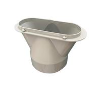 Connecteur de Tuyau pour Climatiseur - Connecteur de Tuyau d'Échappement Plat pour AC | Accessoire de Remplacement Polyvalent pour d'Évacuation d'Air pour Logement Dortoir