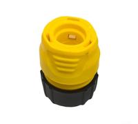 Connecteur de tuyau pour raccord rapide Karcher - Adaptateur de système de raccord de tuyau d'eau, jaune et noir, 65 x 33 x 45 mm (1 paquet)