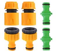 Connecteur de Tuyau Rapide de Jardin en ABS,Extrémité de 1/2 Pouces,Double Mâle,Adaptateur de Joint pour Tuyau,Pistolet à Eau,Buse de Pulvérisation,6 Pièces - Type B