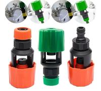 Connecteur de tuyau universel pour robinet de cuisine, raccord rapide pour arrosage de jardin, irrigation, adaptateur de tuyau d'eau réutilisable (102B)